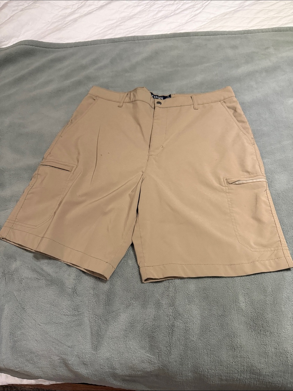 Chaps Men’s Tan Cargo Shorts - Utility Pockets